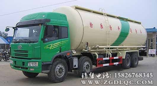 解放前四后八粉粒物料運(yùn)輸車